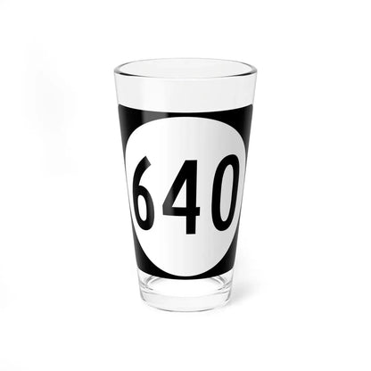 Circle sign 640 Virginia (Virginia) (Road Sign) Pint Glass 16oz 16oz - Go Mug Yourself