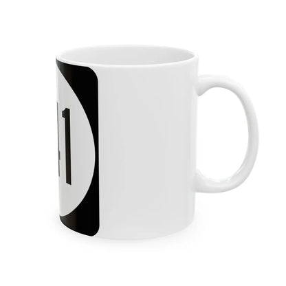 Circle sign 641 Virginia (Virginia) (Road Sign) White Coffee Mug - Go Mug Yourself