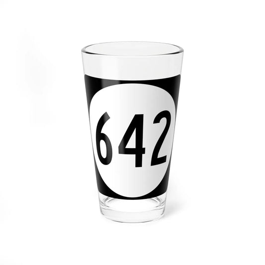 Circle sign 642 Virginia (Virginia) (Road Sign) Pint Glass 16oz 16oz - Go Mug Yourself