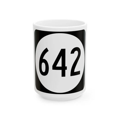 Circle sign 642 Virginia (Virginia) (Road Sign) White Coffee Mug 15oz - Go Mug Yourself