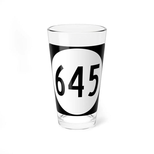 Circle sign 645 Virginia (Virginia) (Road Sign) Pint Glass 16oz 16oz - Go Mug Yourself