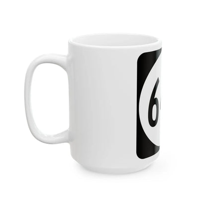 Circle sign 645 Virginia (Virginia) (Road Sign) White Coffee Mug - Go Mug Yourself