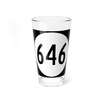 Circle sign 646 Virginia (Virginia) (Road Sign) Pint Glass 16oz 16oz - Go Mug Yourself