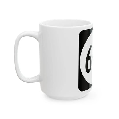 Circle sign 646 Virginia (Virginia) (Road Sign) White Coffee Mug - Go Mug Yourself