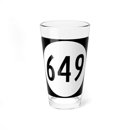 Circle sign 649 Virginia (Virginia) (Road Sign) Pint Glass 16oz 16oz - Go Mug Yourself