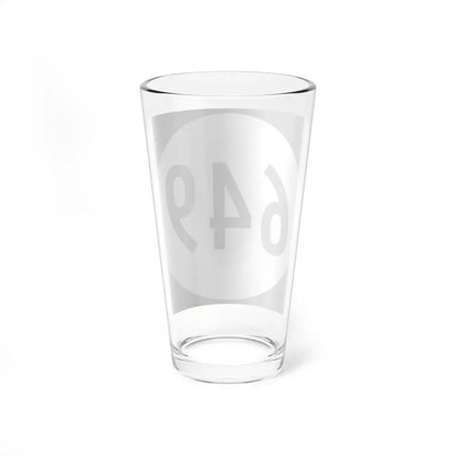 Circle sign 649 Virginia (Virginia) (Road Sign) Pint Glass 16oz - Go Mug Yourself