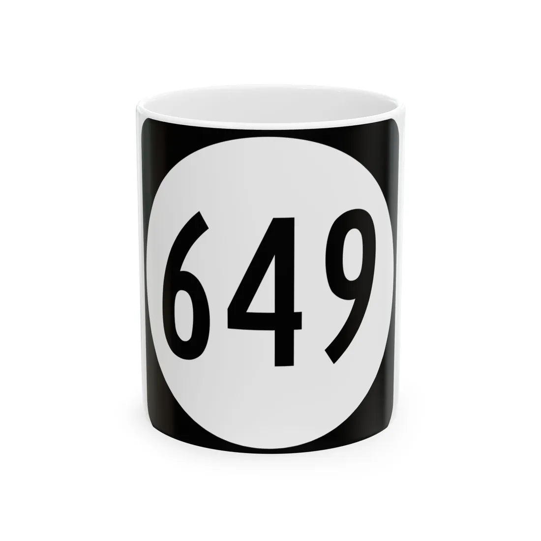 Circle sign 649 Virginia (Virginia) (Road Sign) White Coffee Mug 11oz - Go Mug Yourself