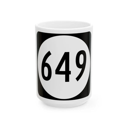 Circle sign 649 Virginia (Virginia) (Road Sign) White Coffee Mug 15oz - Go Mug Yourself