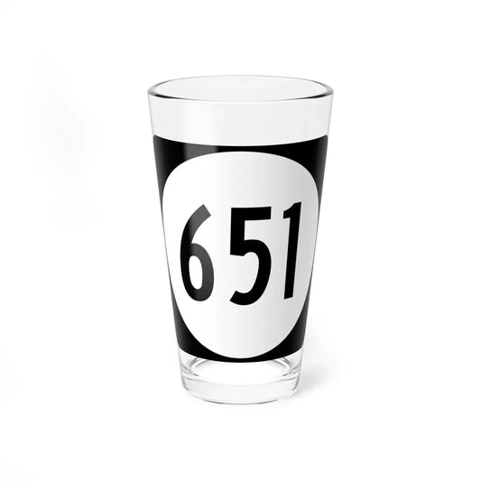 Circle sign 651 Virginia (Virginia) (Road Sign) Pint Glass 16oz 16oz - Go Mug Yourself