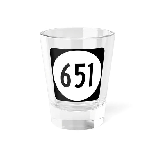 Circle sign 651 Virginia (Virginia) (Road Sign) Shot Glass 1.5oz 1.5oz - Go Mug Yourself