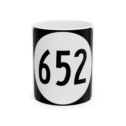 Circle sign 652 Virginia (Virginia) (Road Sign) White Coffee Mug 11oz - Go Mug Yourself