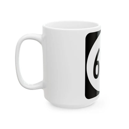 Circle sign 652 Virginia (Virginia) (Road Sign) White Coffee Mug - Go Mug Yourself