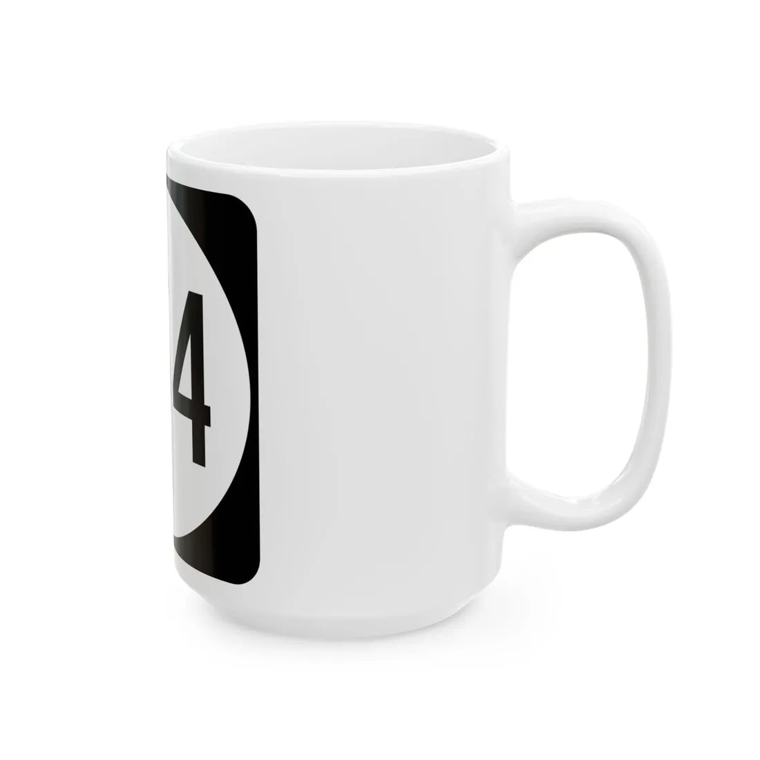 Circle sign 654 Virginia (Virginia) (Road Sign) White Coffee Mug - Go Mug Yourself