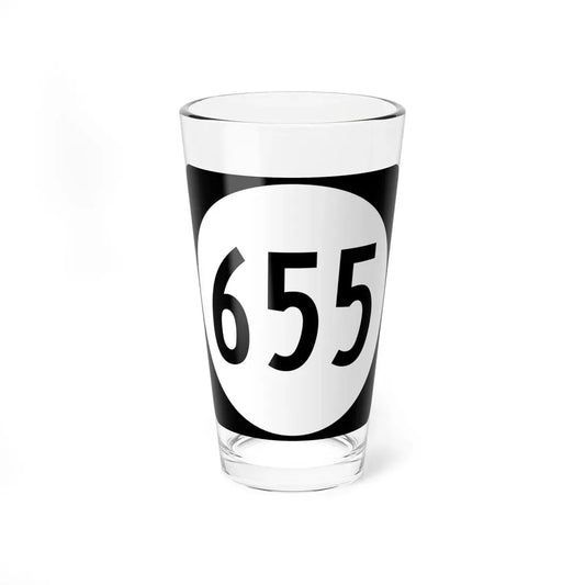 Circle sign 655 Virginia (Virginia) (Road Sign) Pint Glass 16oz 16oz - Go Mug Yourself