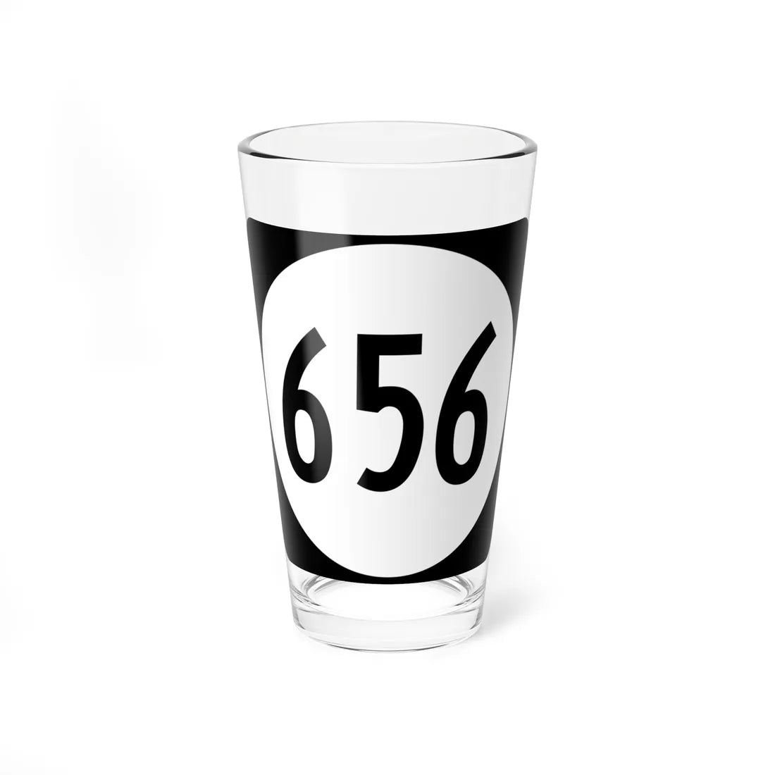 Circle sign 656 Virginia (Virginia) (Road Sign) Pint Glss 16oz 16oz - Go Mug Yourself