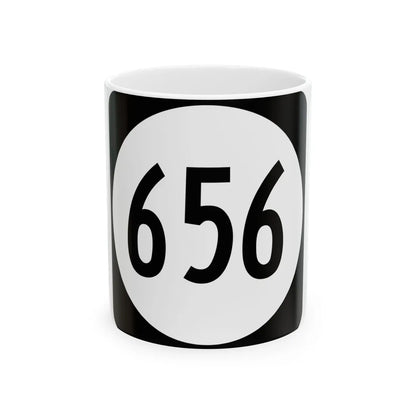 Circle sign 656 Virginia (Virginia) (Road Sign) White Coffee Mug 11oz - Go Mug Yourself