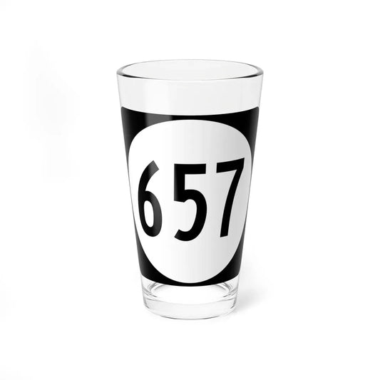 Circle sign 657 Virginia (Virginia) (Road Sign) Pint Glass 16oz 16oz - Go Mug Yourself