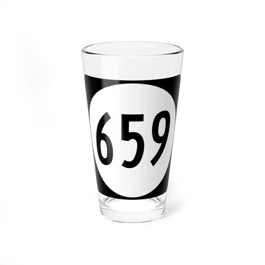 Circle sign 659 Virginia (Virginia) (Road Sign) Pint Glass 16oz 16oz - Go Mug Yourself