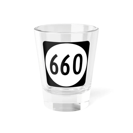Circle sign 660 Virginia (Virginia) (Road Sign) Shot Glass 1.5oz 1.5oz - Go Mug Yourself