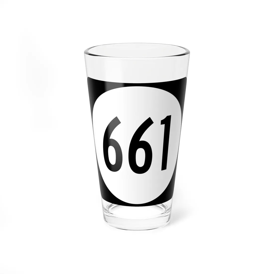 Circle sign 661 Virginia (Virginia) (Road Sign) Pint Glss 16oz 16oz - Go Mug Yourself