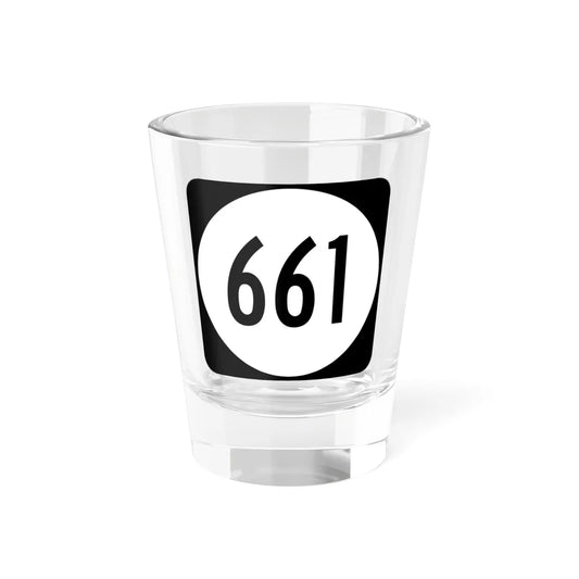Circle sign 661 Virginia (Virginia) (Road Sign) Shot Glass 1.5oz 1.5oz - Go Mug Yourself