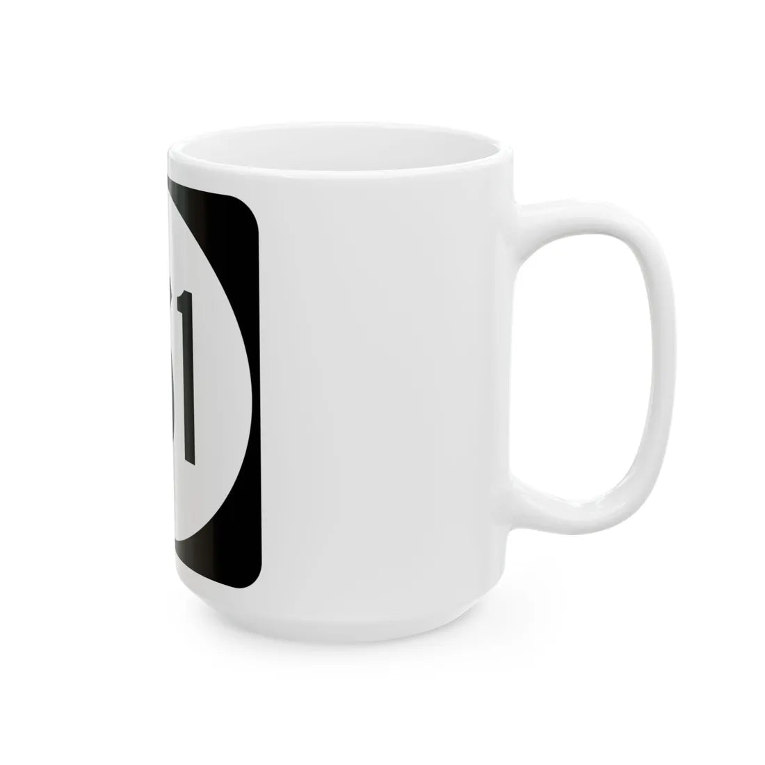 Circle sign 661 Virginia (Virginia) (Road Sign) White Coffee Mug - Go Mug Yourself