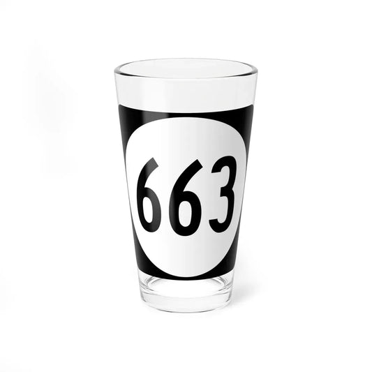 Circle sign 663 Virginia (Virginia) (Road Sign) Pint Glass 16oz 16oz - Go Mug Yourself