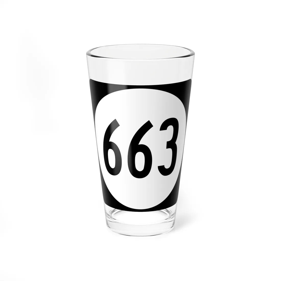 Circle sign 663 Virginia (Virginia) (Road Sign) Pint Glss 16oz 16oz - Go Mug Yourself
