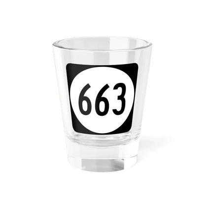 Circle sign 663 Virginia (Virginia) (Road Sign) Shot Glass 1.5oz 1.5oz - Go Mug Yourself