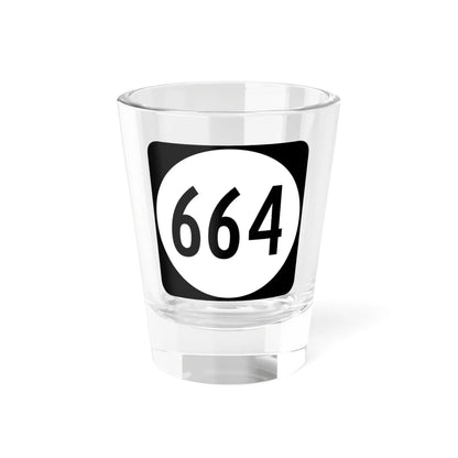 Circle sign 664 Virginia (Virginia) (Road Sign) Shot Glass 1.5oz 1.5oz - Go Mug Yourself