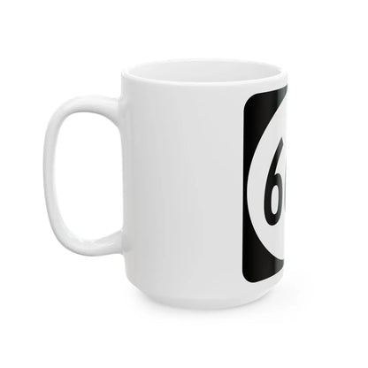 Circle sign 664 Virginia (Virginia) (Road Sign) White Coffee Mug - Go Mug Yourself