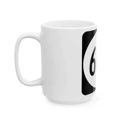 Circle sign 667 Virginia (Virginia) (Road Sign) White Coffee Mug - Go Mug Yourself