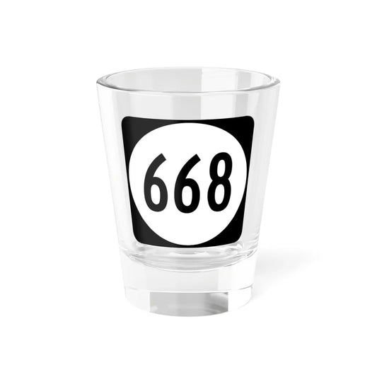 Circle sign 668 Virginia (Virginia) (Road Sign) Shot Glass 1.5oz 1.5oz - Go Mug Yourself