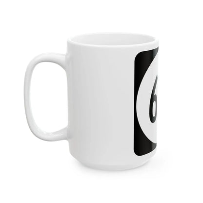 Circle sign 671 Virginia (Virginia) (Road Sign) White Coffee Mug - Go Mug Yourself