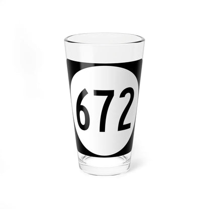 Circle sign 672 Virginia (Virginia) (Road Sign) Pint Glss 16oz 16oz - Go Mug Yourself