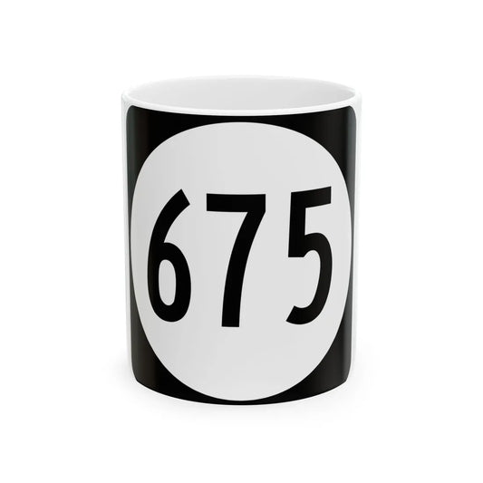 Circle sign 675 Virginia (Virginia) (Road Sign) White Coffee Mug 11oz - Go Mug Yourself