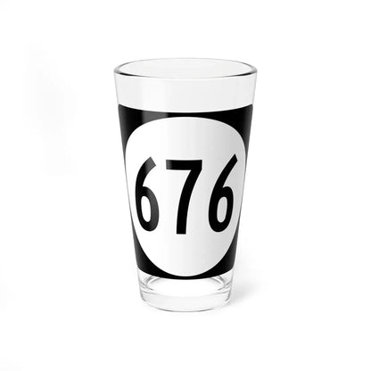 Circle sign 676 Virginia (Virginia) (Road Sign) Pint Glass 16oz 16oz - Go Mug Yourself
