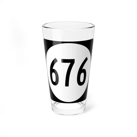 Circle sign 676 Virginia (Virginia) (Road Sign) Pint Glass 16oz 16oz - Go Mug Yourself