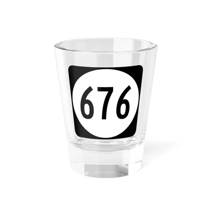 Circle sign 676 Virginia (Virginia) (Road Sign) Shot Glass 1.5oz 1.5oz - Go Mug Yourself
