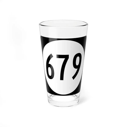 Circle sign 679 Virginia (Virginia) (Road Sign) Pint Glass 16oz 16oz - Go Mug Yourself