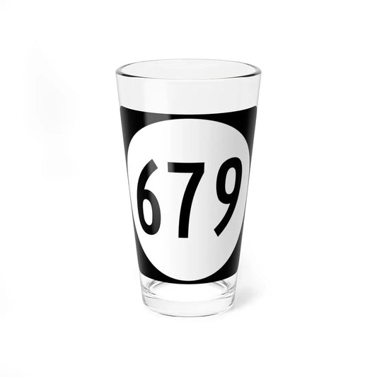 Circle sign 679 Virginia (Virginia) (Road Sign) Pint Glass 16oz 16oz - Go Mug Yourself
