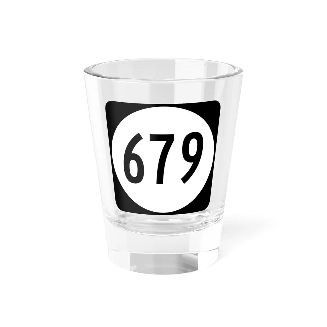 Circle sign 679 Virginia (Virginia) (Road Sign) Shot Glass 1.5oz 1.5oz - Go Mug Yourself