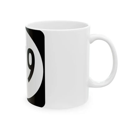 Circle sign 679 Virginia (Virginia) (Road Sign) White Coffee Mug - Go Mug Yourself