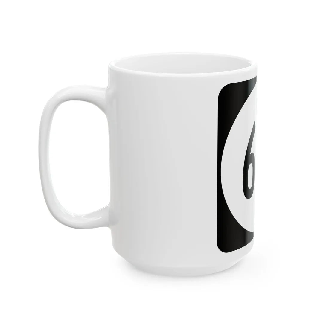 Circle sign 681 Virginia (Virginia) (Road Sign) White Coffee Mug - Go Mug Yourself