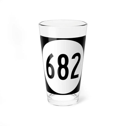 Circle sign 682 Virginia (Virginia) (Road Sign) Pint Glass 16oz 16oz - Go Mug Yourself