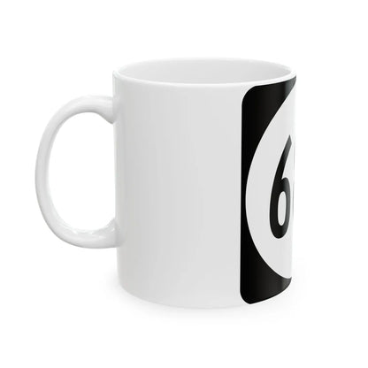 Circle sign 682 Virginia (Virginia) (Road Sign) White Coffee Mug - Go Mug Yourself