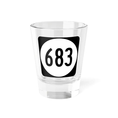 Circle sign 683 Virginia (Virginia) (Road Sign) Shot Glass 1.5oz 1.5oz - Go Mug Yourself