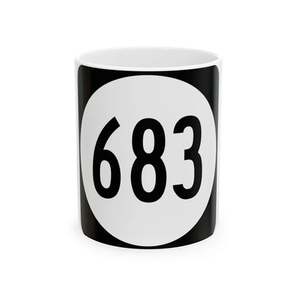 Circle sign 683 Virginia (Virginia) (Road Sign) White Coffee Mug 11oz - Go Mug Yourself