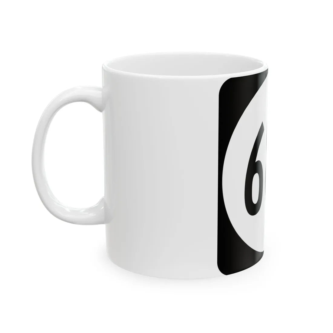 Circle sign 683 Virginia (Virginia) (Road Sign) White Coffee Mug - Go Mug Yourself
