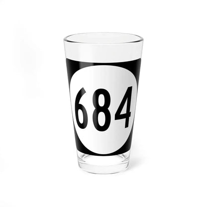 Circle sign 684 Virginia (Virginia) (Road Sign) Pint Glass 16oz 16oz - Go Mug Yourself